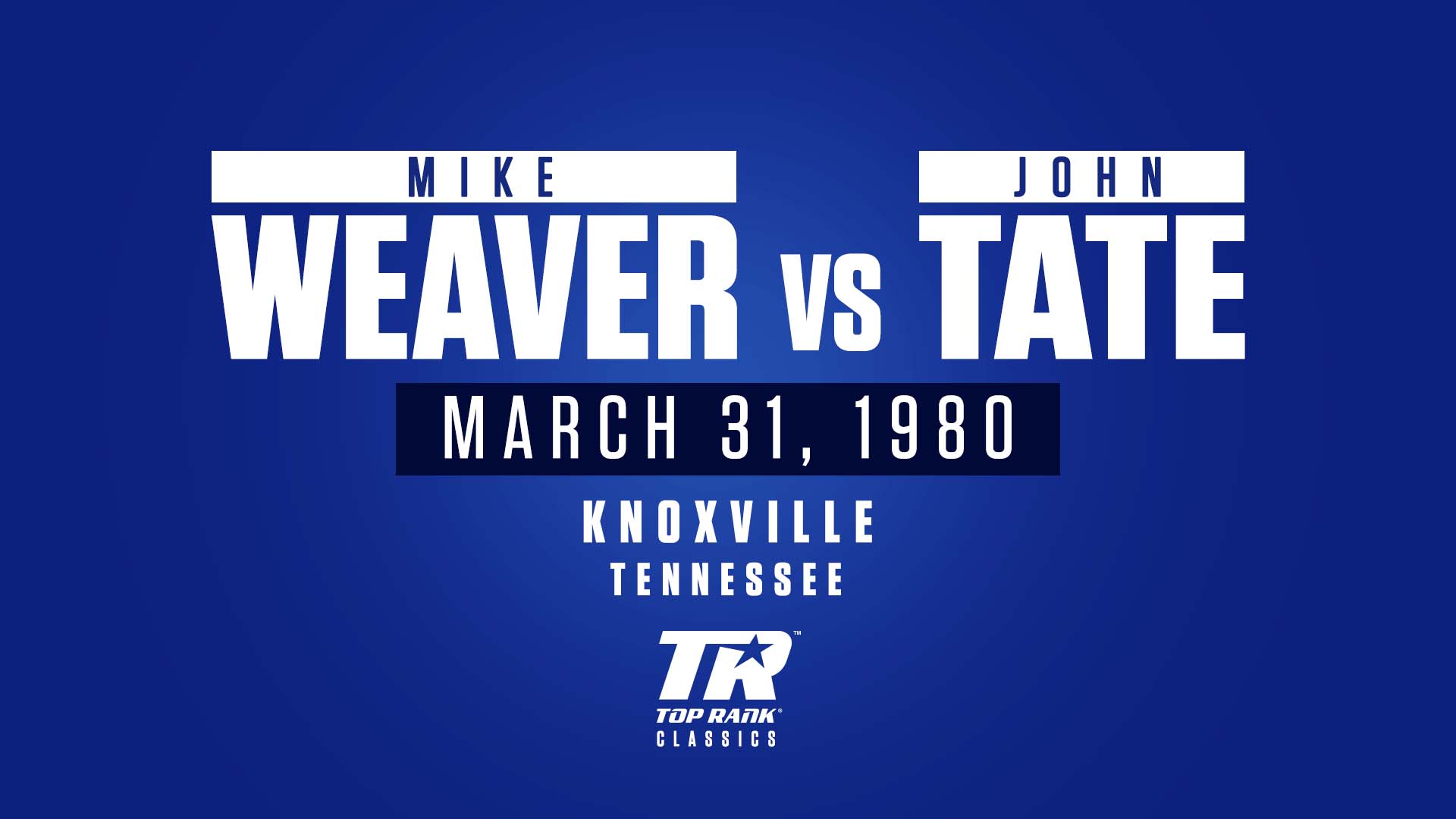 Mike Weaver vs John Tate