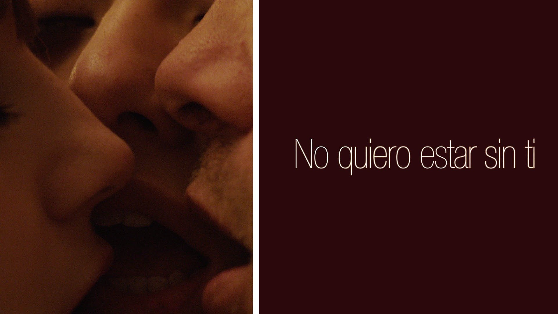 No quiero estar sin ti