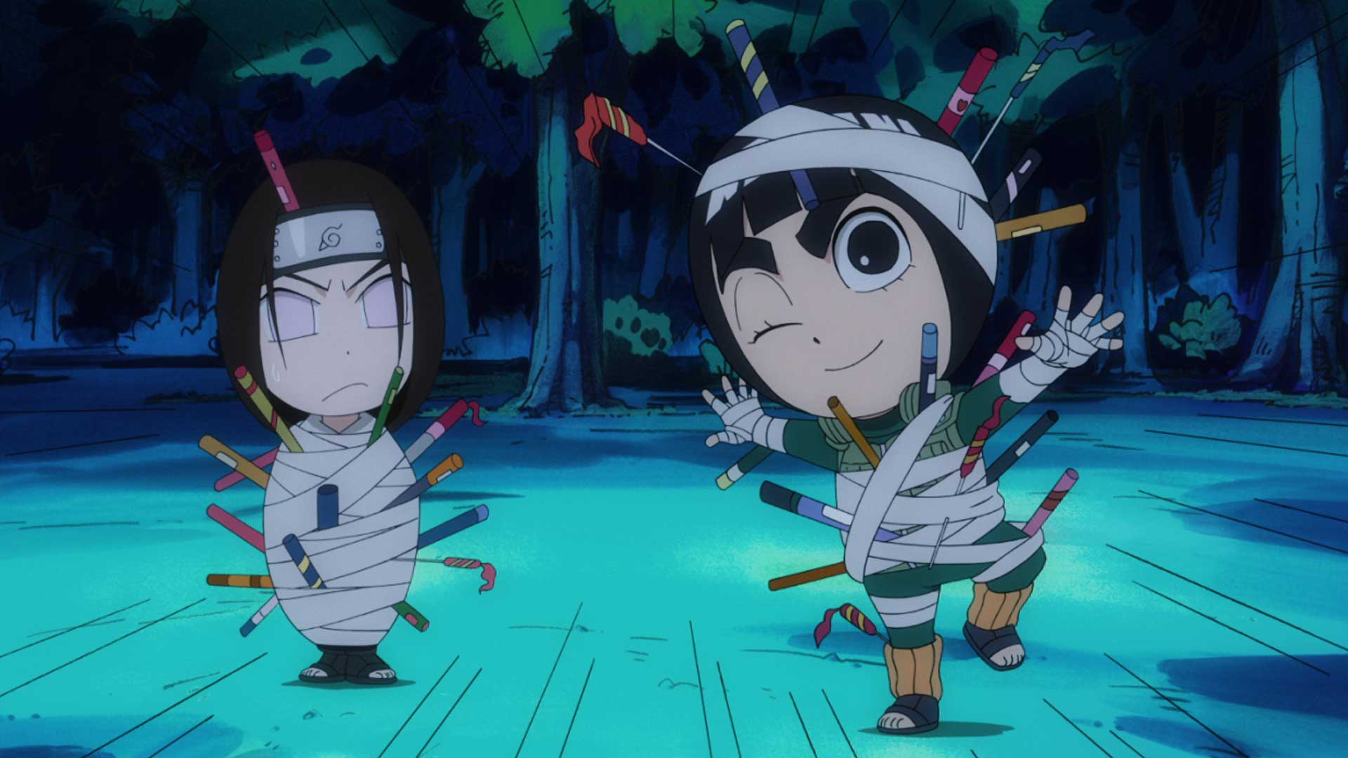 Naruto Spin Off! Rock Lee & seine Ninja Kumpels – S01E18 – Na, hoppla! Die Ninjas feuerwerken aus allen Löchern! / Oh, nein! Mit Tenten stimmt was nicht!