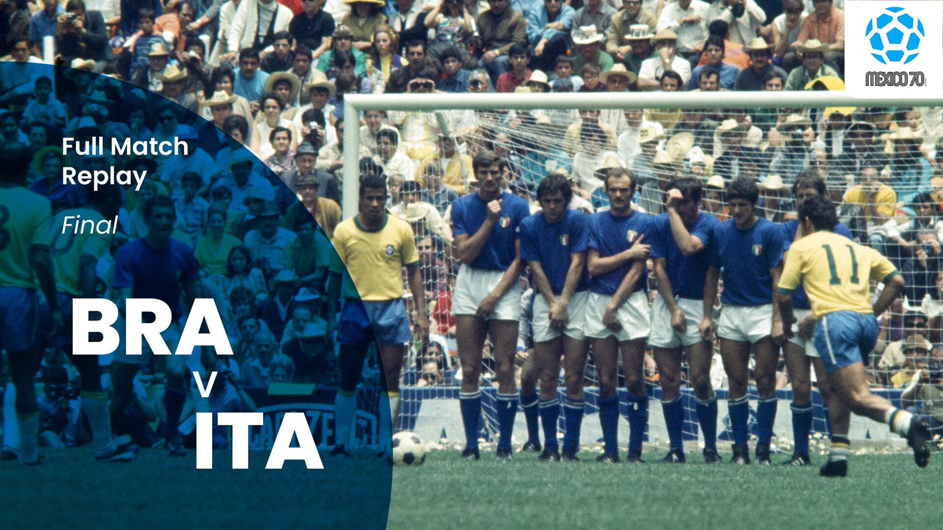 Brasil vs Italia | Final | Copa Mundial de la FIFA México 1970™ | Partido completo