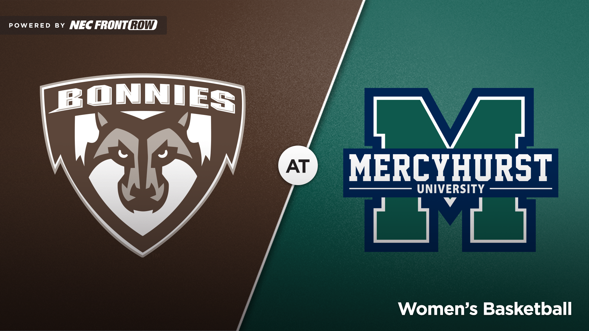 Basketball (Women) -  Northeast Conference - St. Bonaventure at Mercyhurst