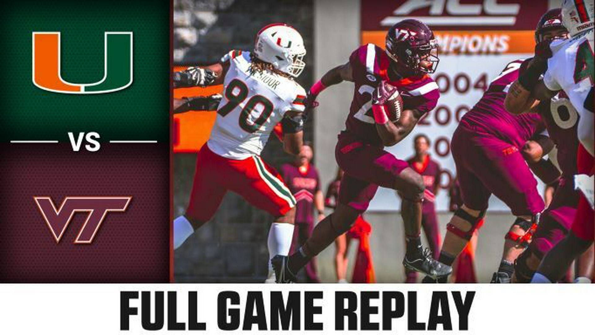 Miami vs. Virginia Tech (10.15.22) Football Replay