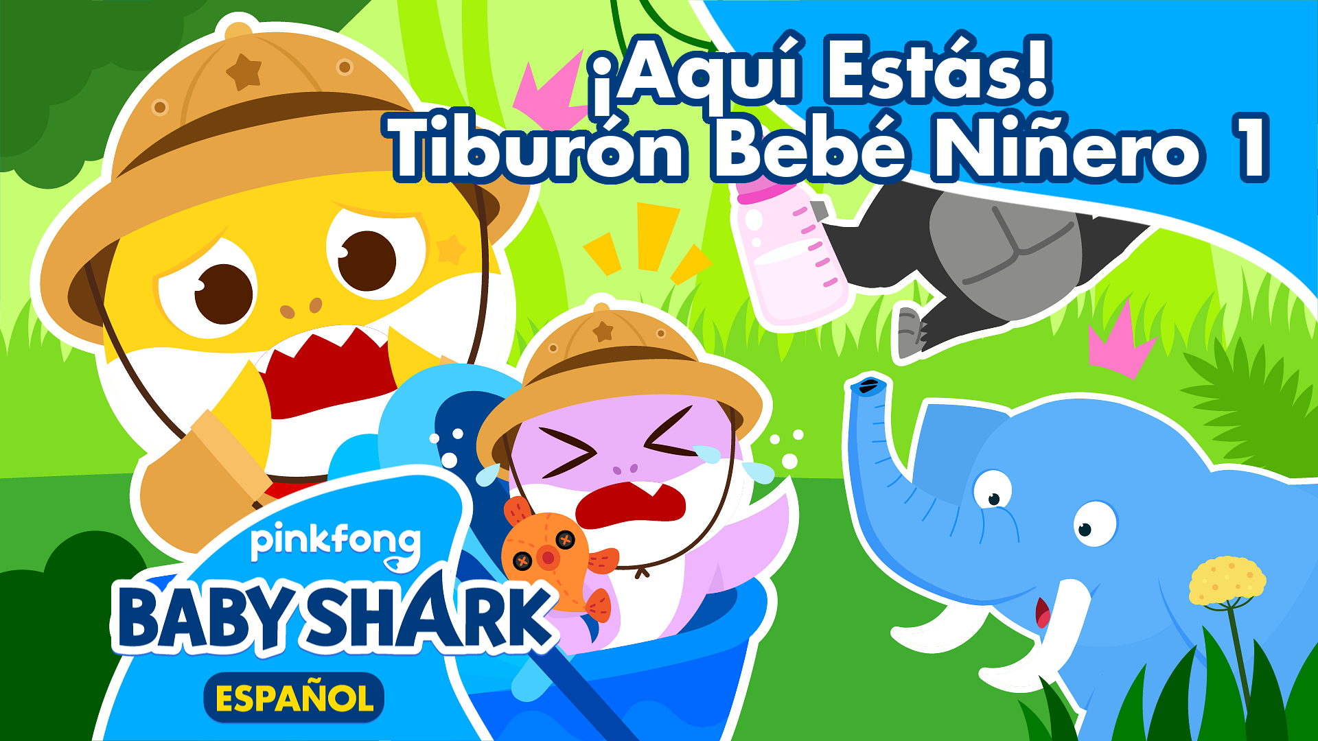 ¡Aquí Estás! Tiburón Bebé Niñero 1