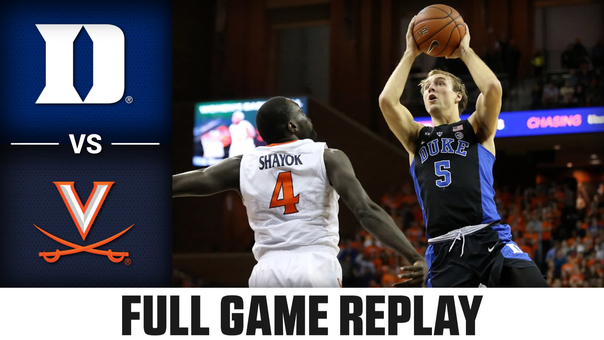 Duke vs. Virginia (2.5.17) MBB Replay