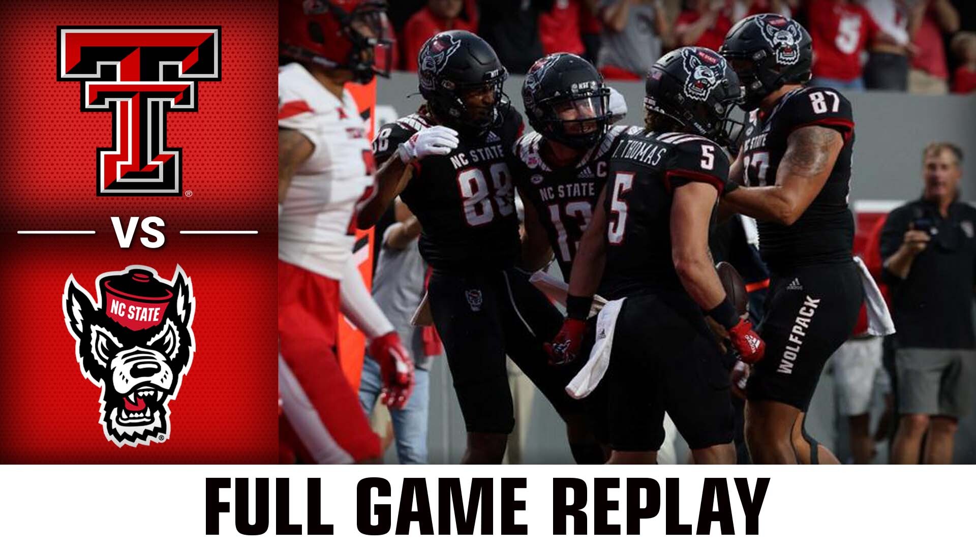 Texas Tech vs. NC State (9.17.22) Football Replay