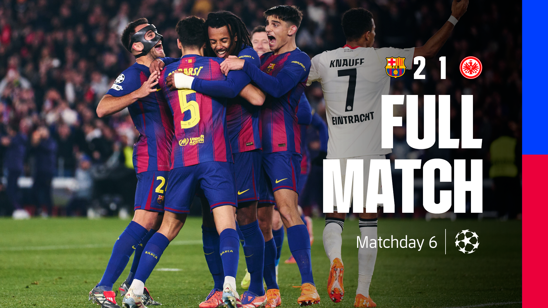 PARTIDO COMPLETO | Barça - Eintracht Frankfurt | UEFA Champions League 2025/2026