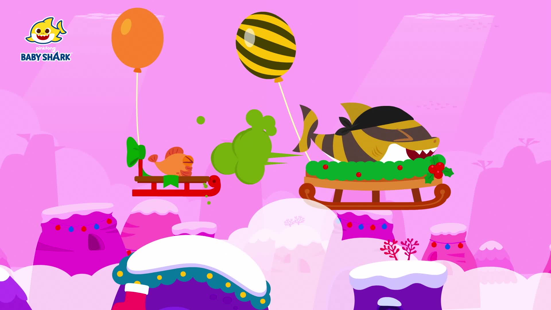 Divertida Navidad con Tiburón Bebé