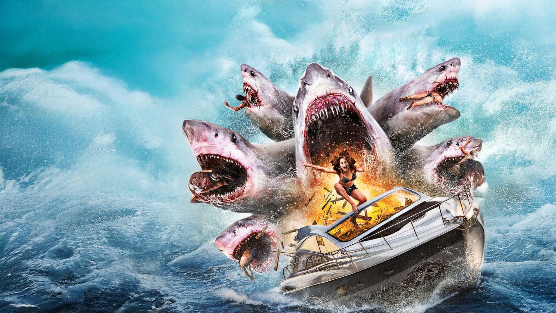 6 Headed Shark Attack