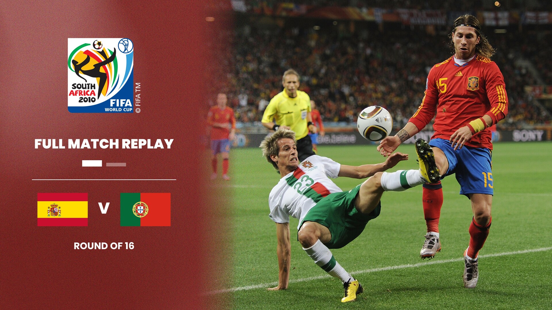 España vs Portugal | Octavos de final | Copa Mundial de la FIFA Sudáfrica 2010™ | Partido completo