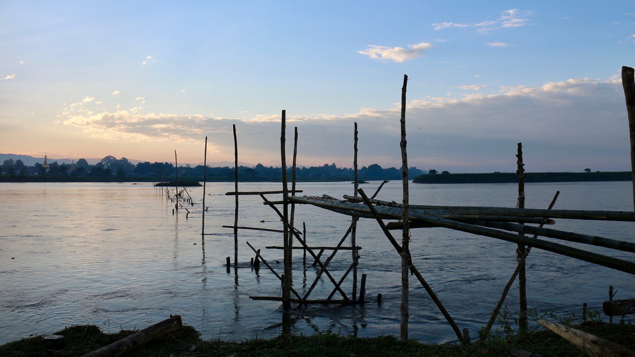 Myanmars Bambusbrücke