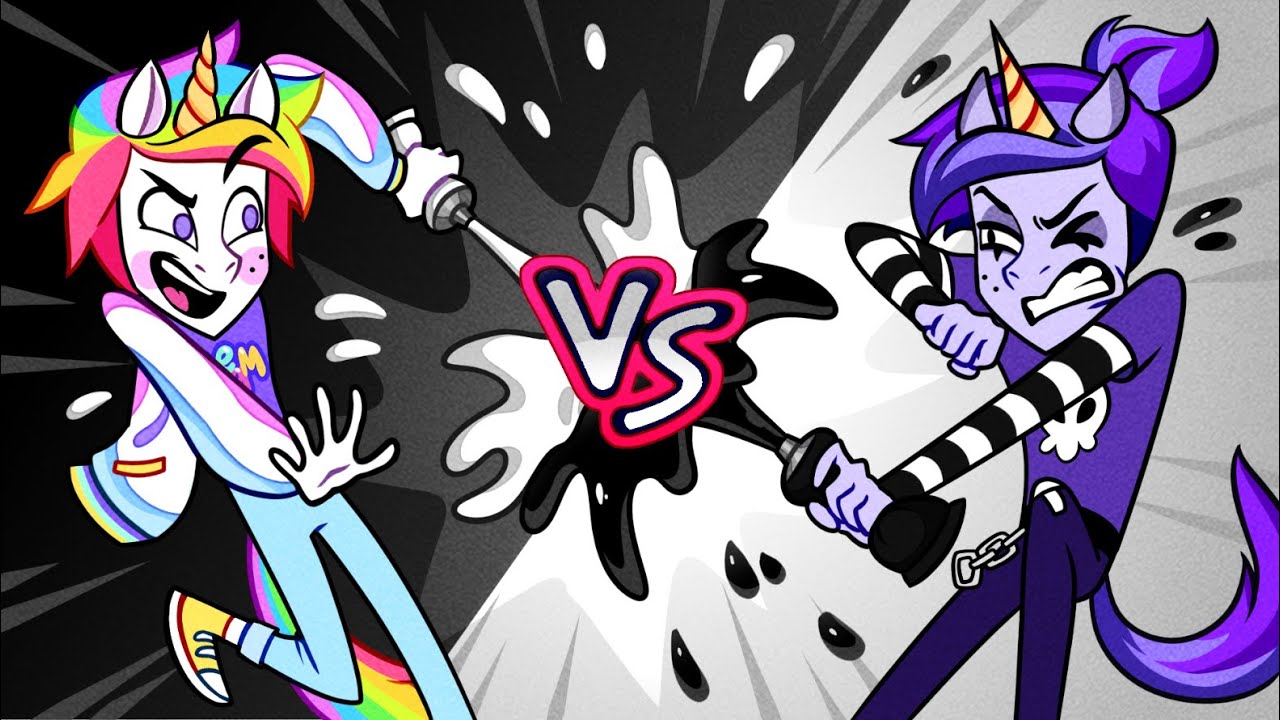 Unicornio oscuro VS. unicornio luminoso