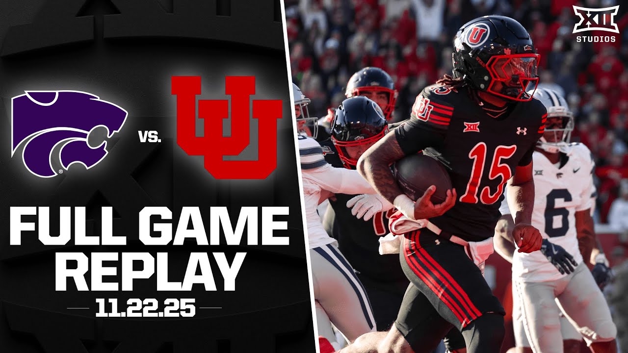 Kansas State vs. Utah (11.22.25) Football Full Game Replay