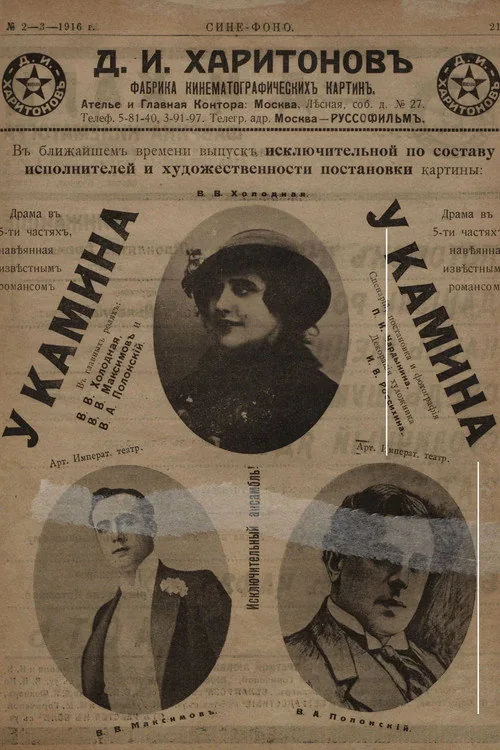 У камина