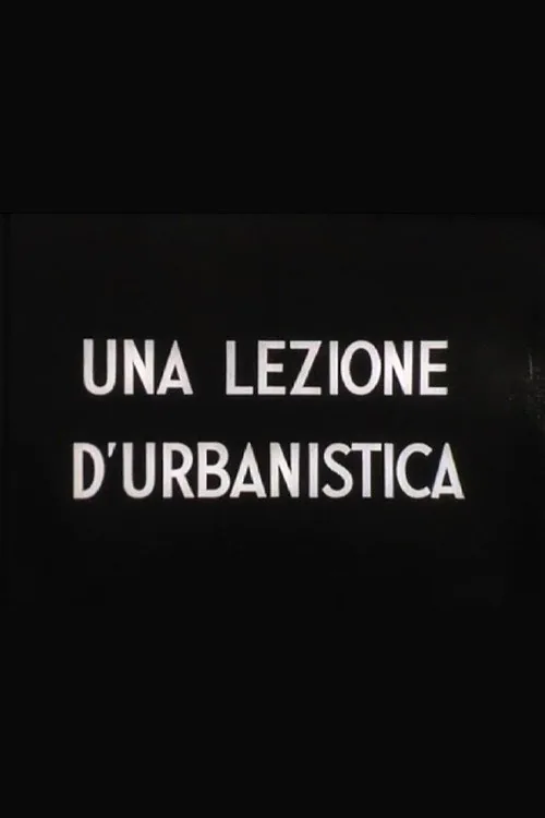 Una lezione di urbanistica