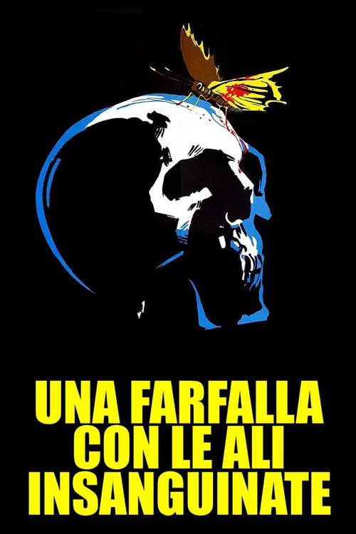Una farfalla con le ali insanguinate
