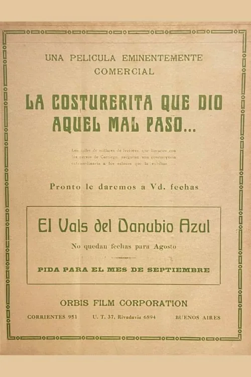 La costurerita que dio aquel mal paso