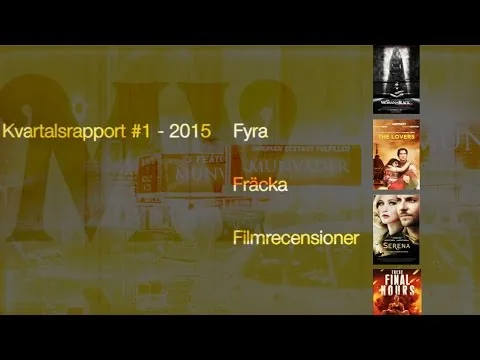Kvartalsrapport #1, 2015 - Fyra Fräcka Filmrecensioner