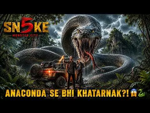 Snake 5 Monster City (2026) Review in Hindi 😱🐍 | Best Giant Snake Movie | Anaconda Creature Trailer