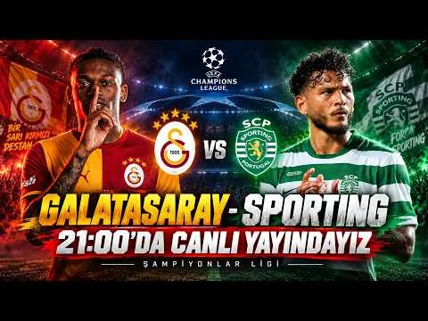 GALATASARAY - SPORTİNG GP   |  CANLI YAYIN ANALİZ
