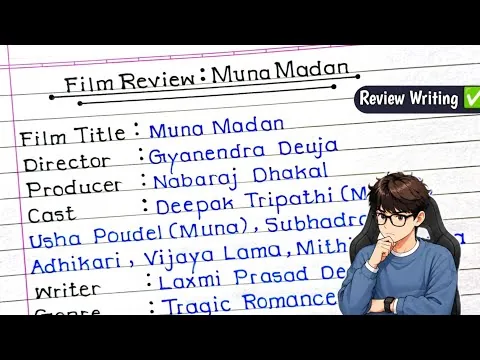 Munna Madan Film Review Writing | NEB Class 11 & 12 English | Mr. Examiner