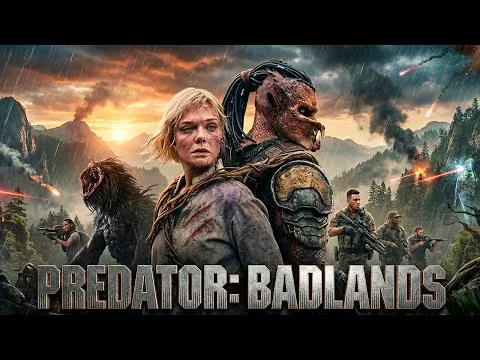 Predator: Badlands (2025) Movie | Elle Fanning, Dimitrius Schuster-Koloamatangi | Reviews & Details