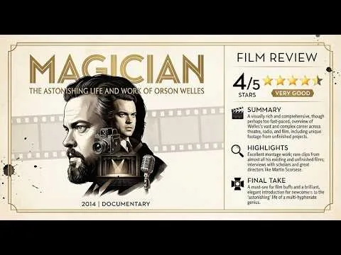 Magician: The Astonishing Life and Work of Orson Welles (2014) Movie Review